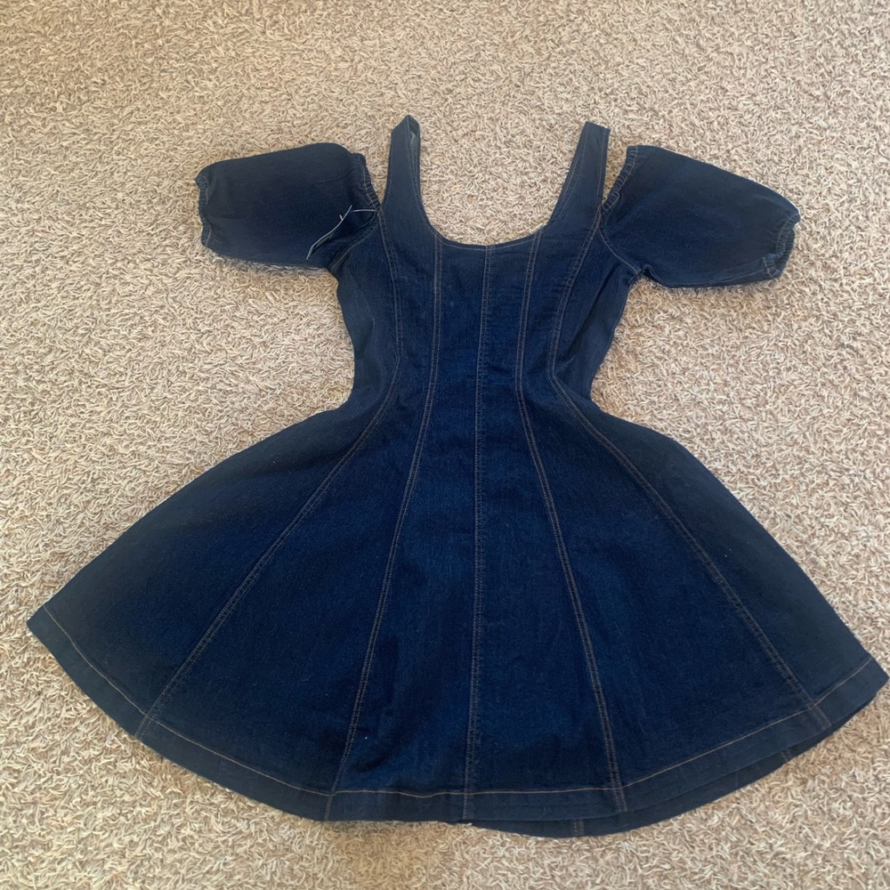 VENUS Navy Blue Cold Shoulder Dress